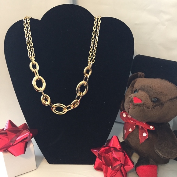 Beautiful brand new Italian Fancy Cable link necklace 18k Gold/Bro - Picture 1 of 7